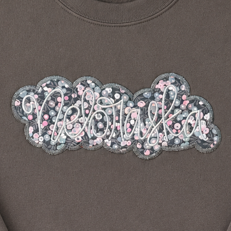 Gray Nebraska Sweatshirt - Studio Sample