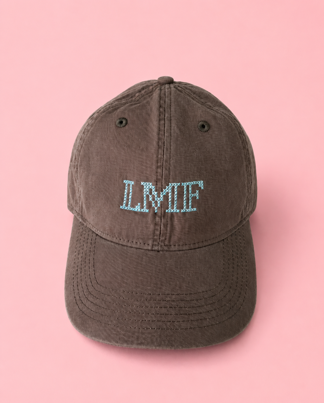 Monogram Cross Stitch Hat