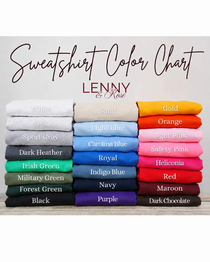 Custom Leather Applique Sweatshirt