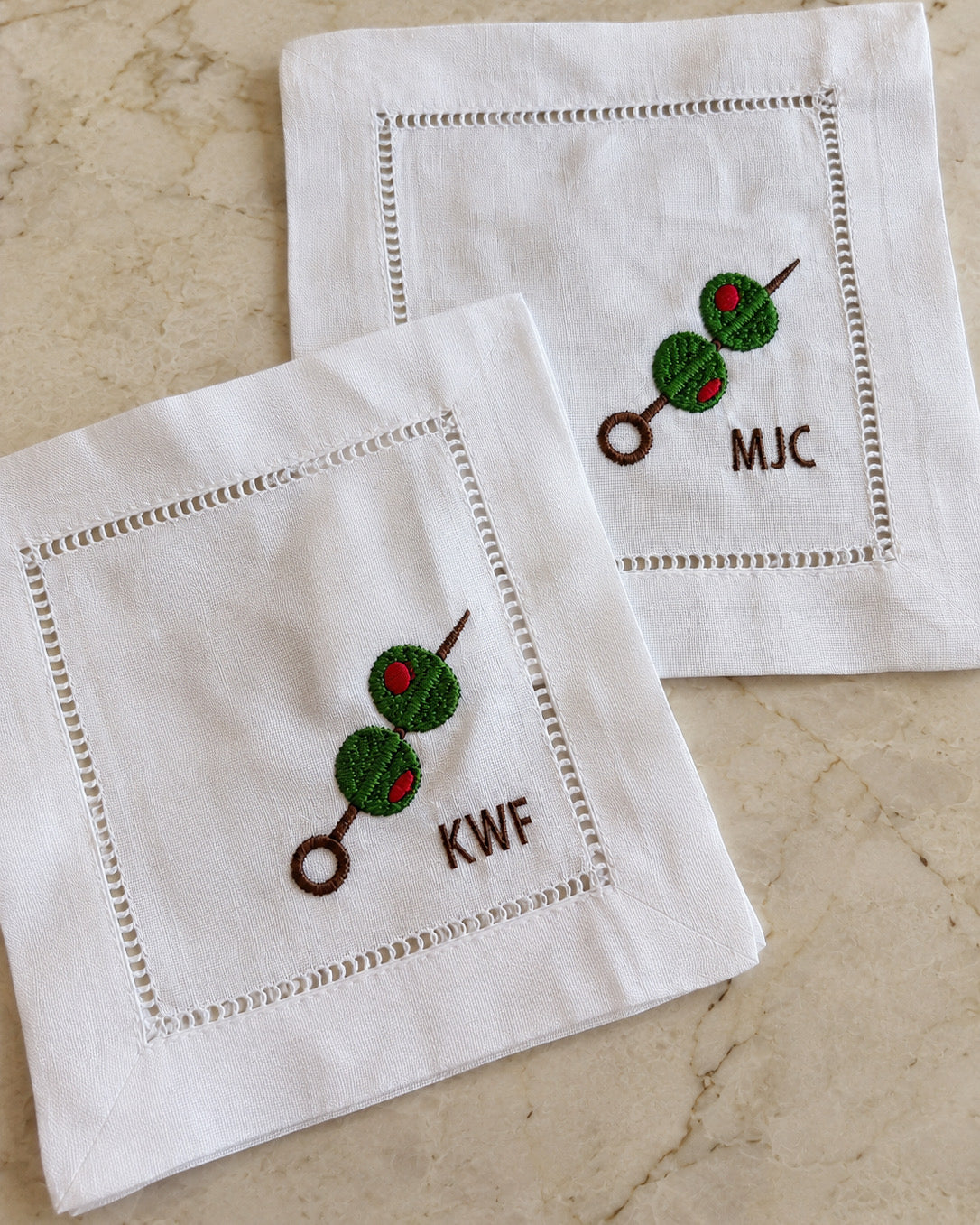 Custom Olive Cocktail Napkin